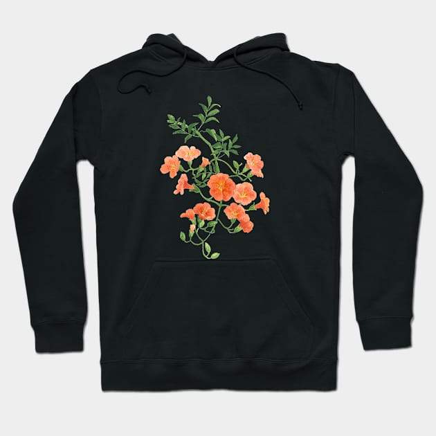 August 6th birthday flower Hoodie by birthflower